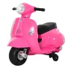 Homcom - Moto Eléctrica Vespa rosa
