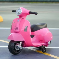 Homcom - Moto Eléctrica Vespa rosa