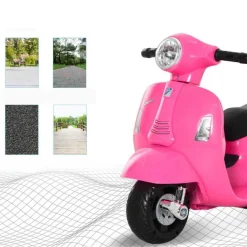 Homcom - Moto Eléctrica Vespa rosa