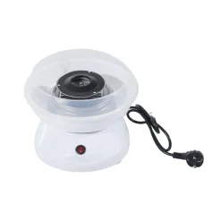 Homcom - Máquina Blanca de Algodón de Azúcar