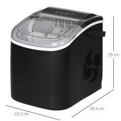 Homcom - Máquina Hielo Negro 105W