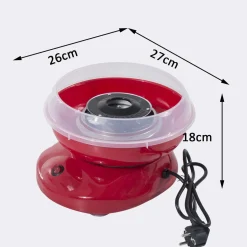 Homcom - Máquina Roja de Algodón de Azúcar