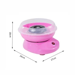 Homcom - Máquina Rosa de Algodón de Azúcar