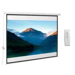 Homcom - Pantalla de proyección motorizada 100''con mando