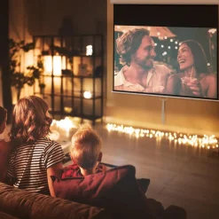 Homcom - Pantalla de proyección 80'' Blanco