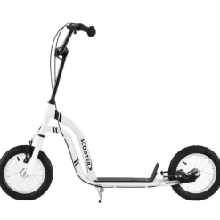 Homcom - Patinete Ajustable Para Niños Blanco/Negro HomCom