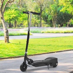 Homcom - Patinete Eléctrico Plegable Acero Negro HomCom