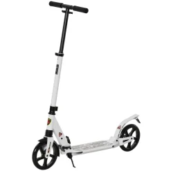 Homcom - Patinete plegable blanco