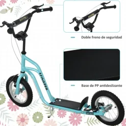Homcom - Patinete Scooter regulable Azul