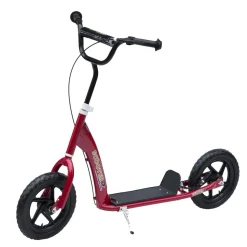 Homcom - Patinete Scooter Ajustable 2 ruedas Rojo