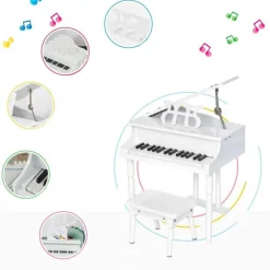 Homcom - Piano de Cola Electrónico 30 Teclas