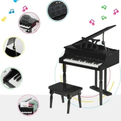 Homcom - Piano de Cola Electrónico 30 Teclas