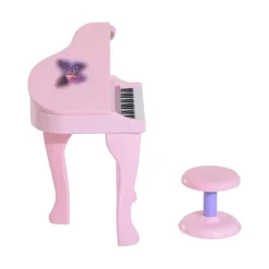 Homcom - Piano Infantil Electrónico Rosa HomCom