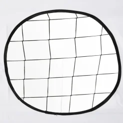 Homcom - Portería de fútbol con lona de entrenamiento Blanco