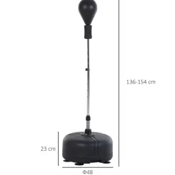 Homcom - Punching Ball con altura ajustable