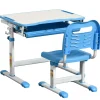 Homcom - Pupitre infantil con silla Azul y Blanco