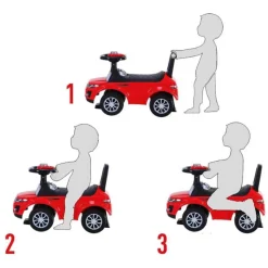 Homcom - Quad Correpasillos sin Pedales Rojo HomCom