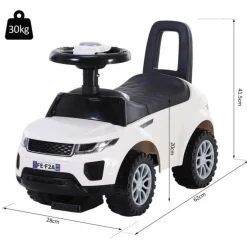 Homcom - Quad Correpasillos sin Pedales Blaco HomCom