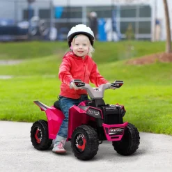 Homcom - Quad eléctrico batería 6 V