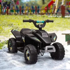 Homcom - Quad Eléctrico Batería 6V Negro