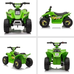 Homcom - Quad Eléctrico Batería 6V Verde