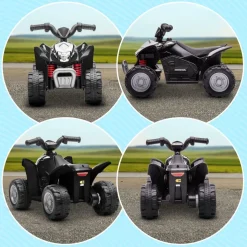 Homcom - Quad eléctrico Honda Negro