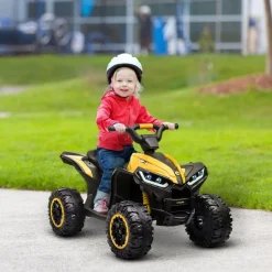 Homcom - Quad eléctrico infantil con música