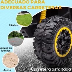 Homcom - Quad eléctrico infantil con música