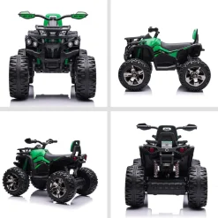 Homcom - Quad eléctrico 12V verde