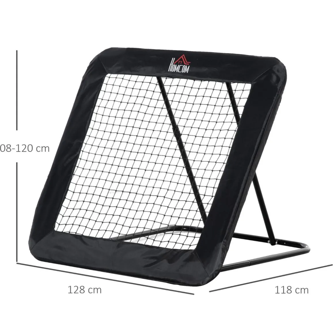 Homcom - Red de rebote con ángulo ajustable