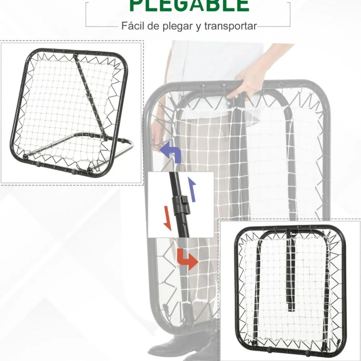 Homcom - Red de rebote plegable