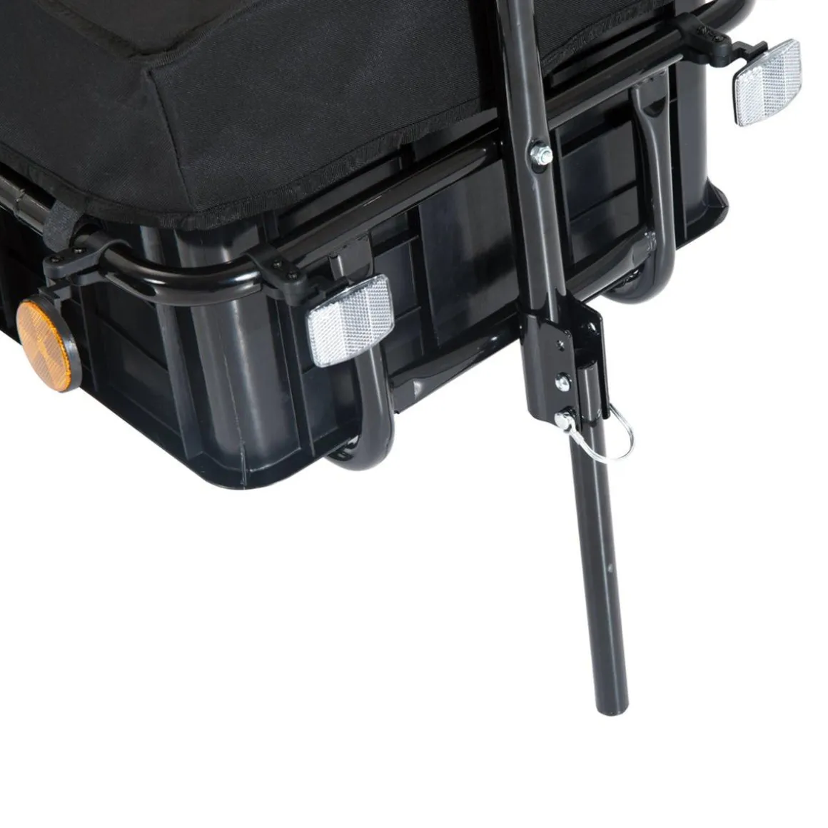 Homcom - Remolque para bicicleta Negro