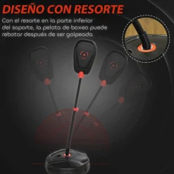 Homcom - Saco de boxeo infantil de pie 124 cm