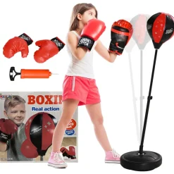 Homcom - Saco de boxeo infantil de pie 102 cm