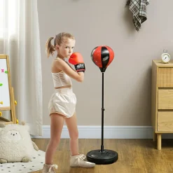 Homcom - Saco de boxeo infantil de pie 102 cm