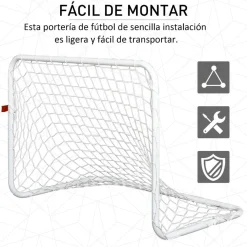 Homcom - Set de 2 porterías de fútbol