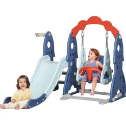 Homcom - Set juegos interior infantil 3 en 1