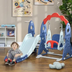 Homcom - Set juegos interior infantil 3 en 1