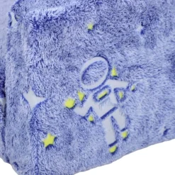 Homcom - Sillón infantil Azul brilla en la oscuridad