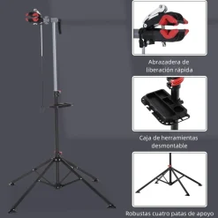 Homcom - Soporte para reparación de bicicleta