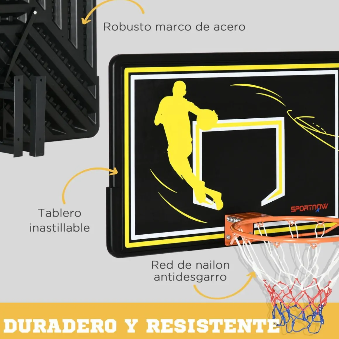 Homcom - Tablero de baloncesto