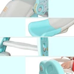 Homcom - Tobogán Infantil con Aro Baloncesto