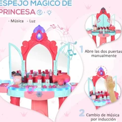 Homcom - Tocador infantil con cajón y taburete