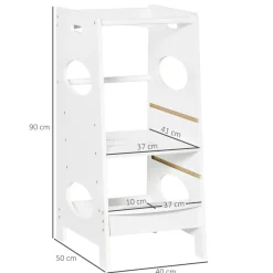 Homcom - Torre de aprendizaje de madera