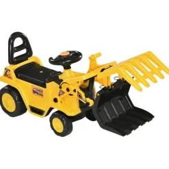 Homcom - Tractor correpasillos sin pedales amarillo