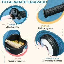 Homcom - Triciclo infantil Rosa