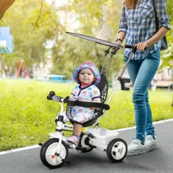 Homcom - Triciclo para bebés 2 en 1