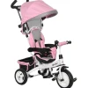 Homcom - Triciclo para bebé con capota Rosa