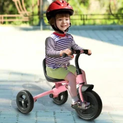 Homcom - Triciclo Rosa HomCom