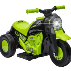 Homcom - Trimoto eléctrica batería 6 V con música y juegos Amarillo
